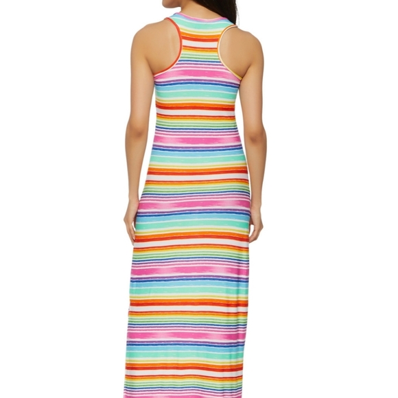 Striped Tank Racerback Maxi Dress - Picture 2 of 2